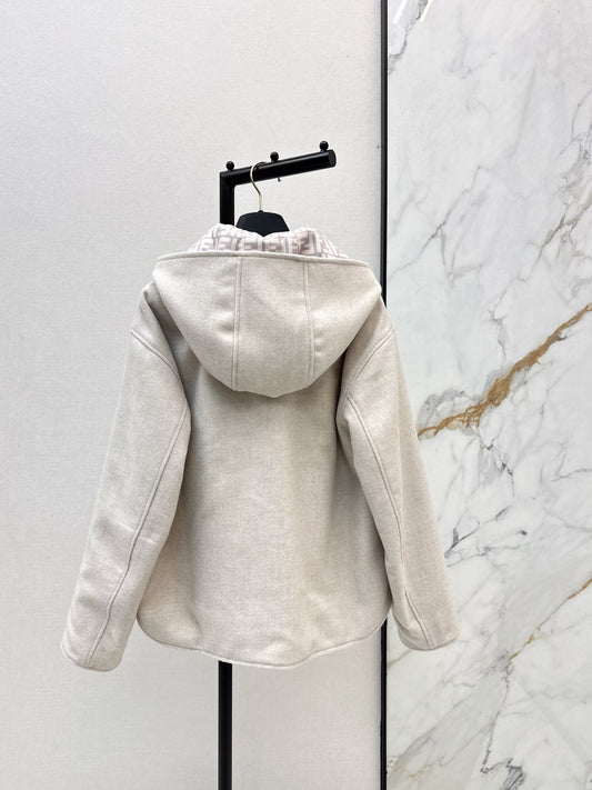 Fend 26ss reversible hooded jacket