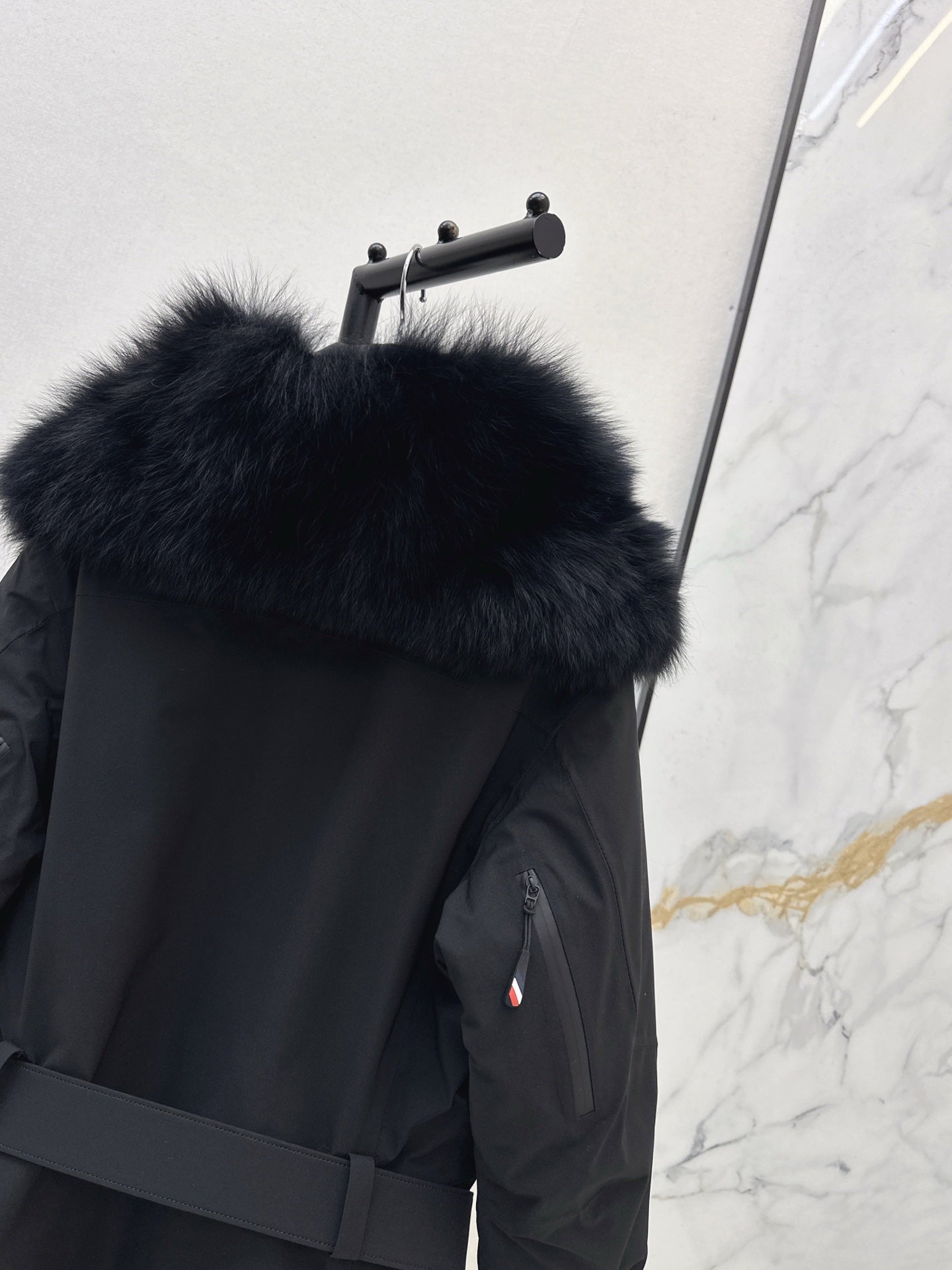 Monc 26ss belted ski jacket