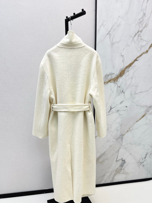 Loro 26ss woolen overcoats with belted