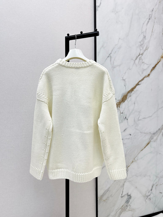 Loe 26ss embroidery sweater