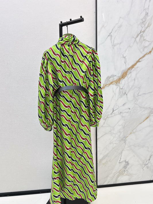 Gucc 26ss 3D print dress