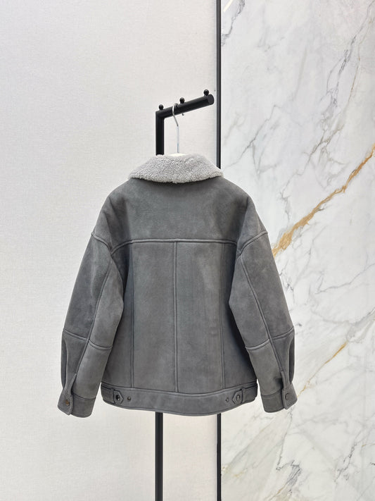 Brun 26ss fur jacket