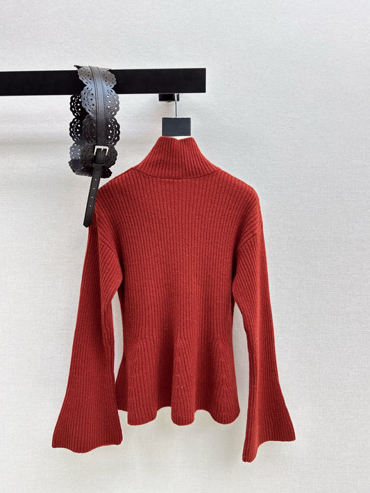 Max 26ss flare sleeve sweater with belted