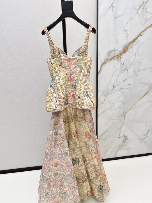 Zimm 26ss print tube top dress