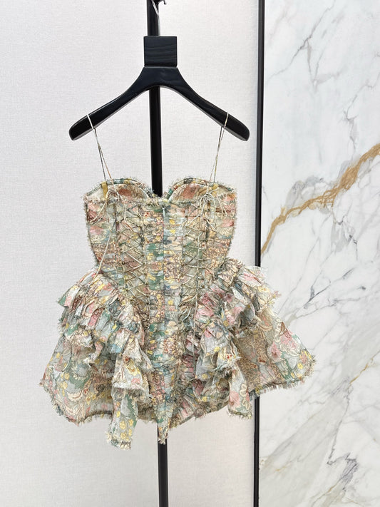 Zimm 26ss print tube top dress