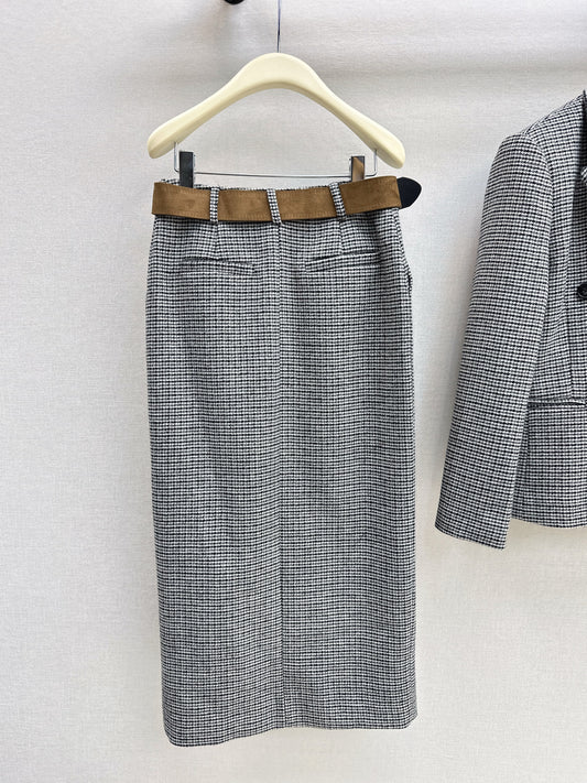Brun 26ss houndstooth skirts