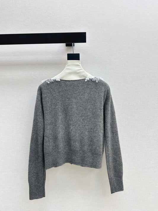 ES 26ss contract lace cardigan