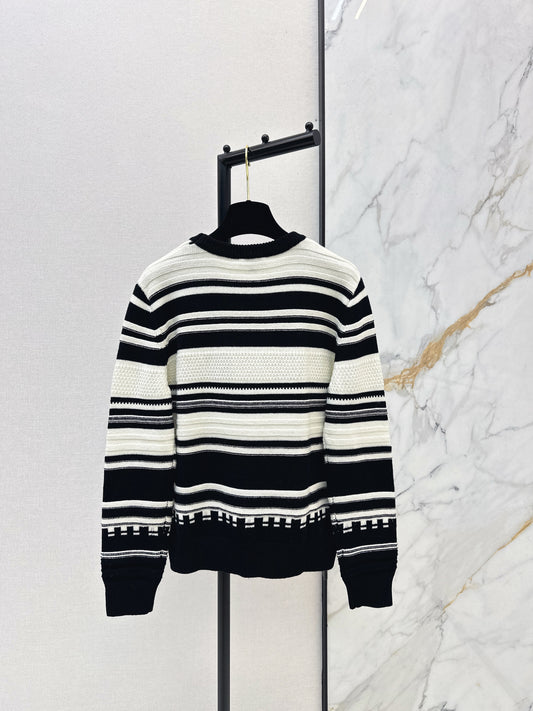 Chan 26ss stripe knit sweater