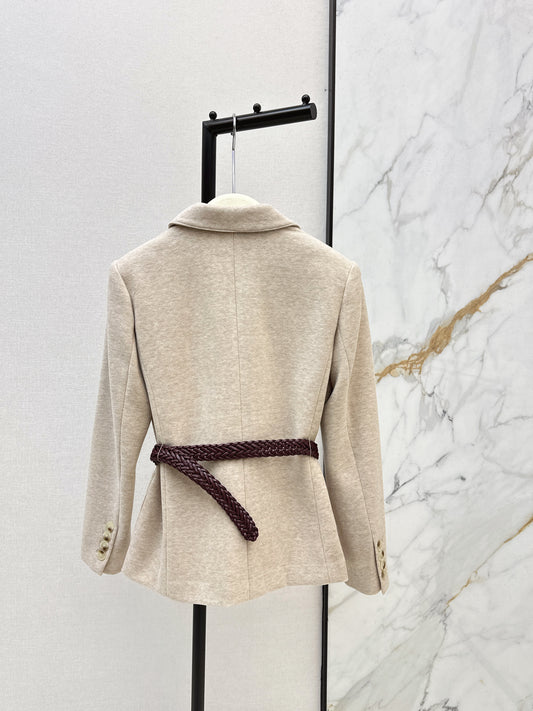 Brun 26ss blazer with belted