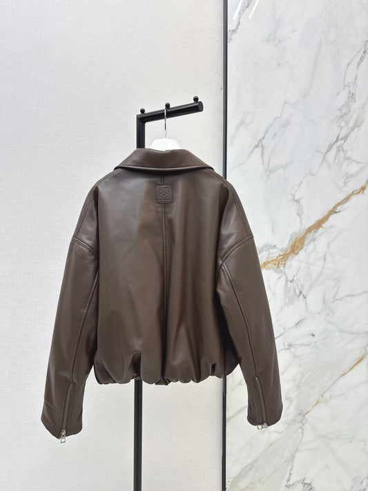 Loe 26ss leather jacket