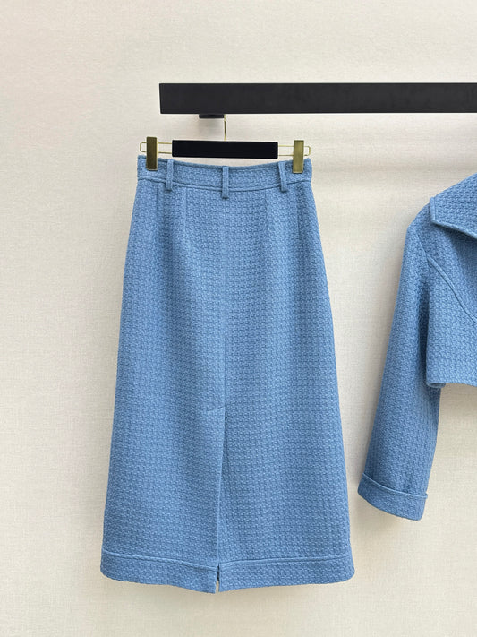 Chan 26ss tweed cropped pants