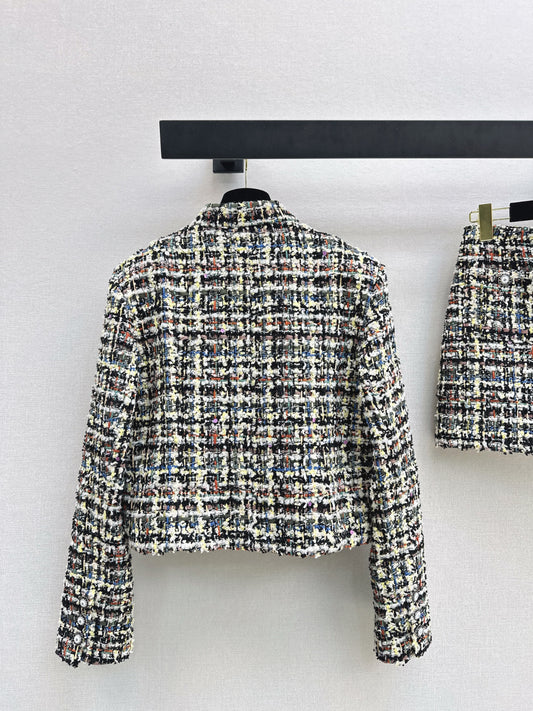 Chan 26ss woven tweed jacket