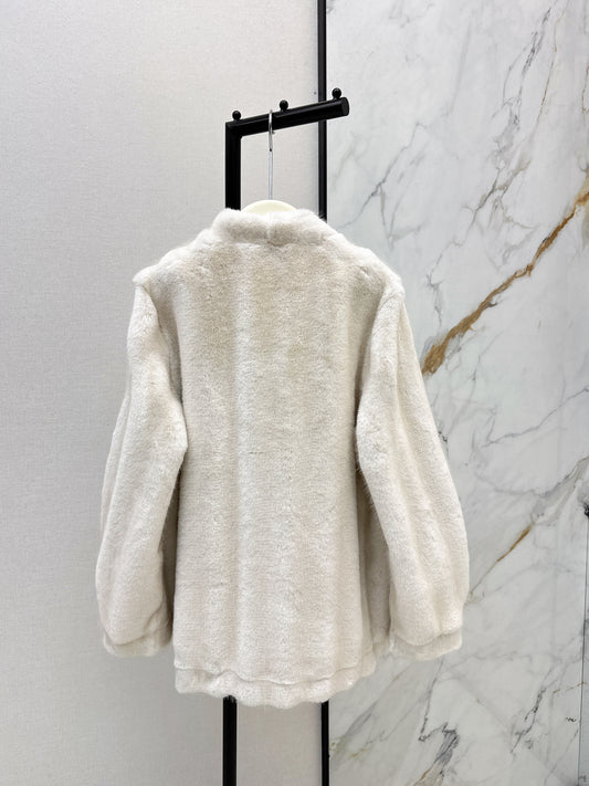 Loro 26ss faux fur coats