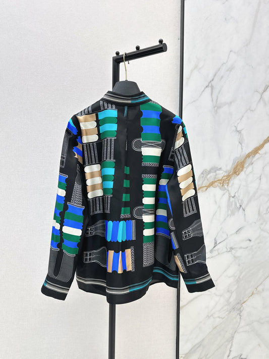 Herm 26ss print silk shirts