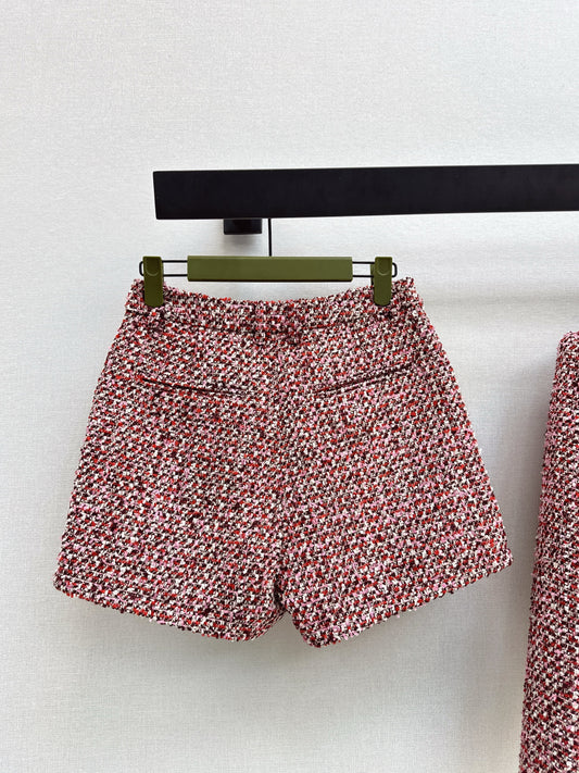 Gucc 26ss tweed short