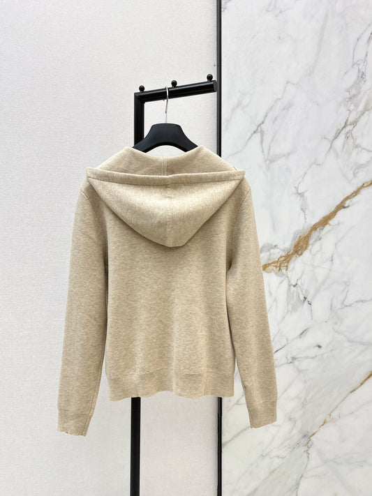 CD 26ss knitted hooded sweatshirt