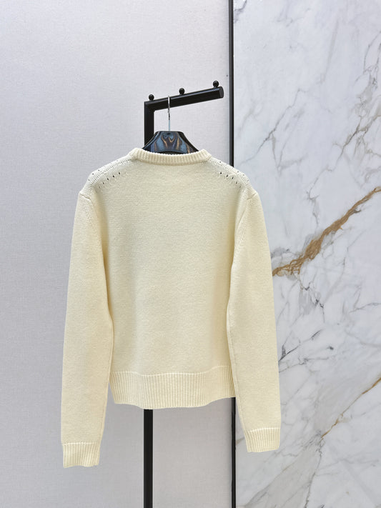 Celi 26ss 3d textured knit sweater