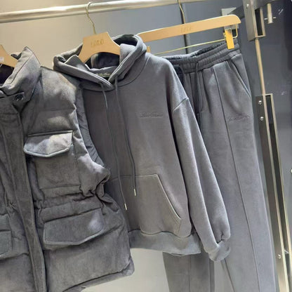 Loro 25fw vest hoodie pants set