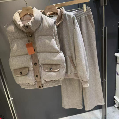 Loro 25fw vest hoodie pants set