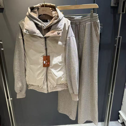 Loro 25fw vest hoodie pants set