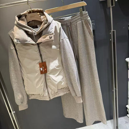 Loro 25fw vest hoodie pants set