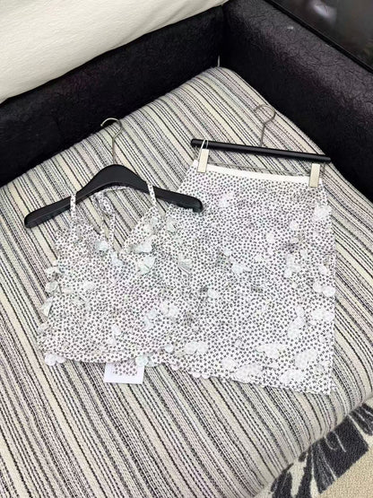 Chan 25ss camisole skirt set