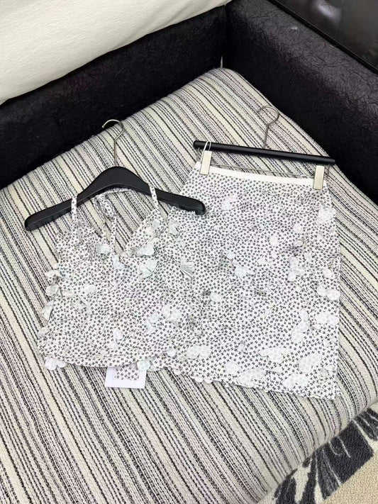 Chan 25ss camisole skirt set