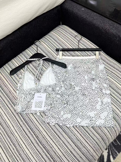 Chan 25ss camisole skirt set