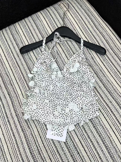 Chan 25ss camisole skirt set