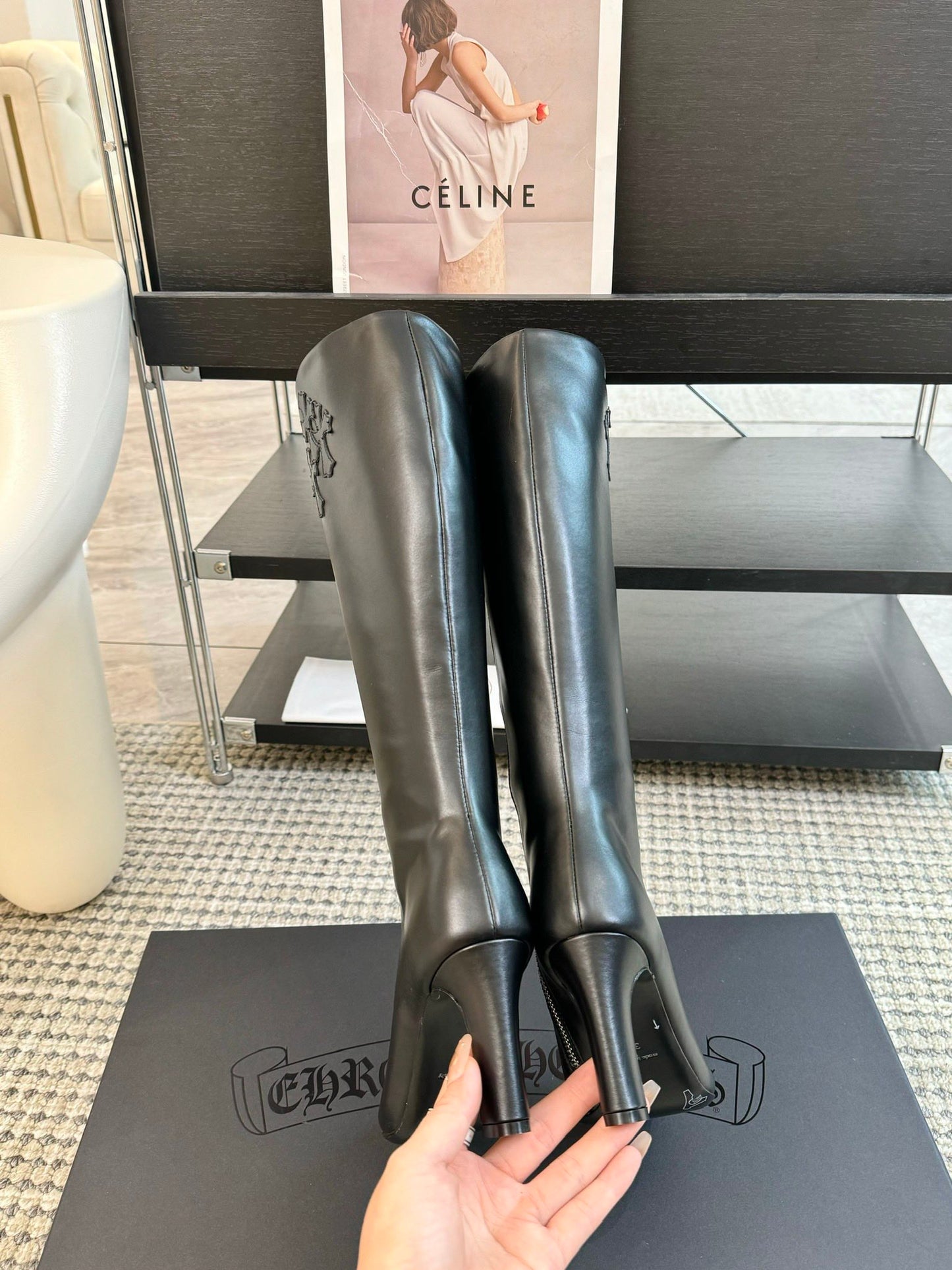 Chrome 25ss leather boots