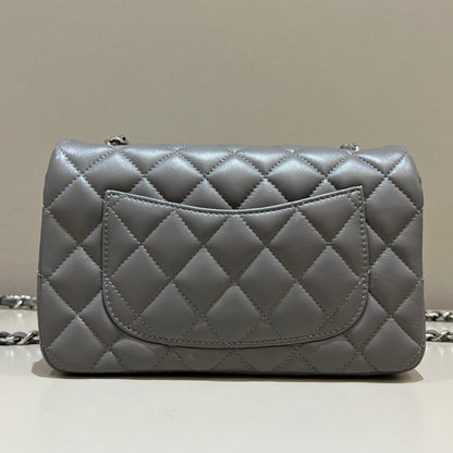 CH MINI CLASSIC HANDBAG 20 Lambskin High-grade Gray