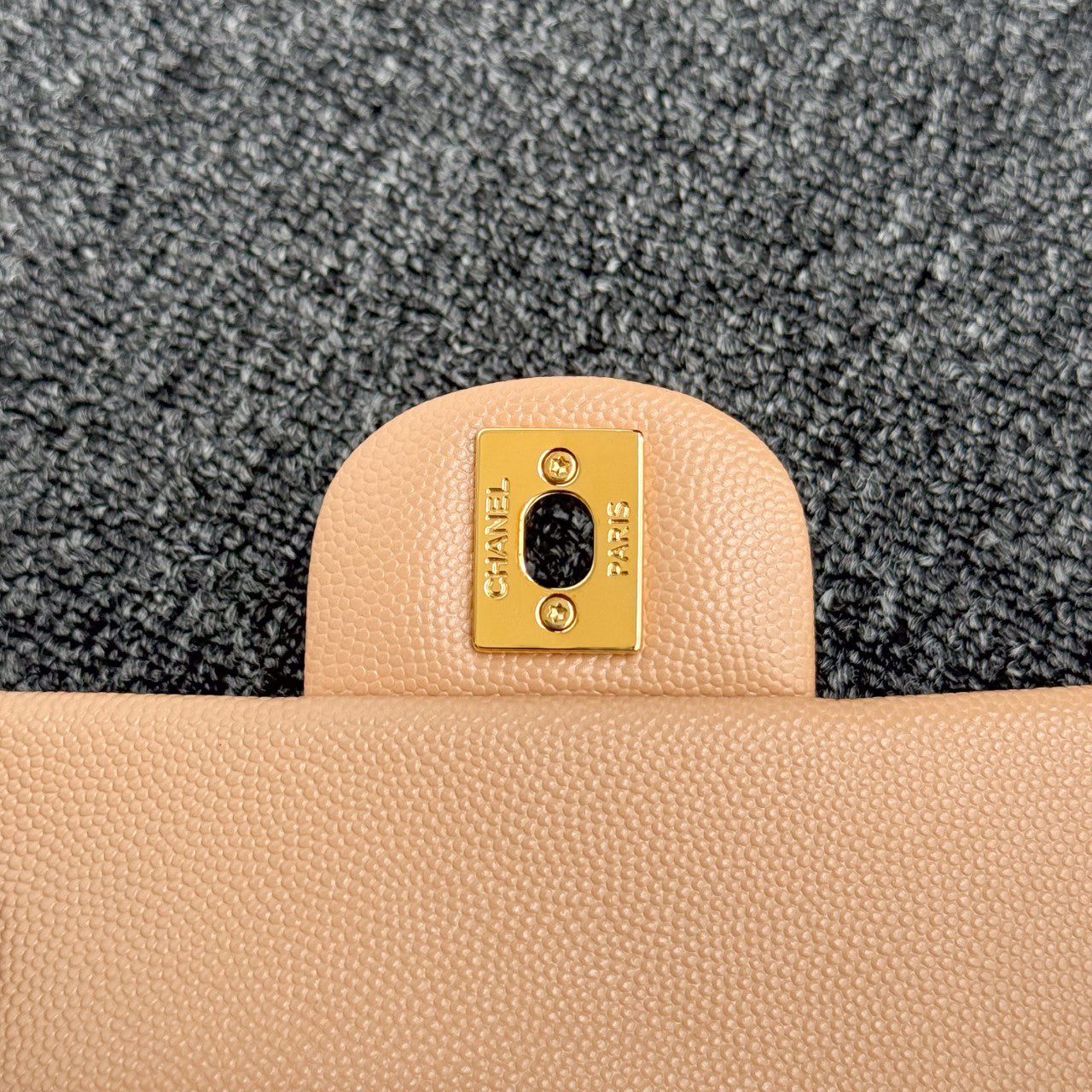 CH MINI CLASSIC HANDBAG 20 Small Grained Calfskin Light Teas