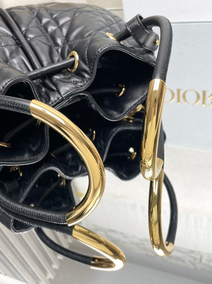 DO  Medium  Nolita Bag Black Macrocannage Lambskin
