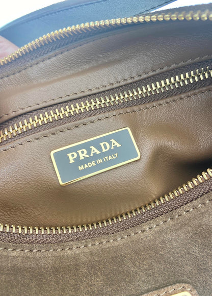 PD Aimée large leather shoulder bag Nubuck leather