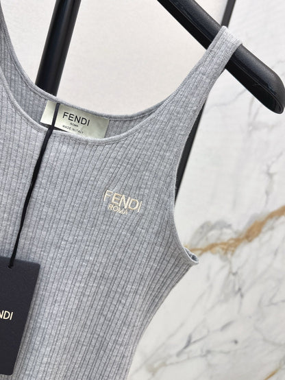f 25ss knitted vest