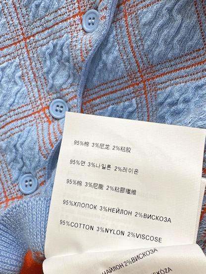 P 25ss knitted buttons shirt