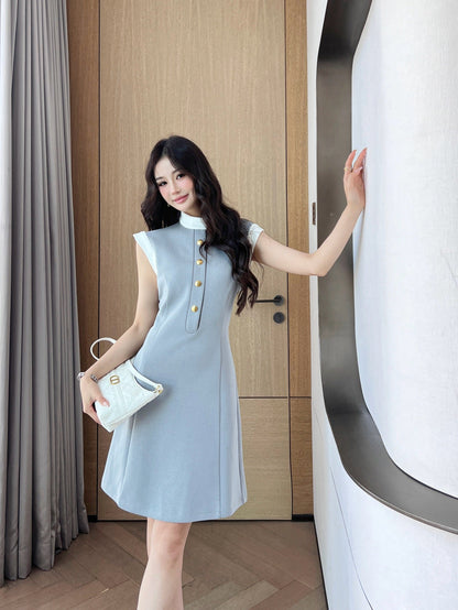 L 25ss sleeveless shirt dress