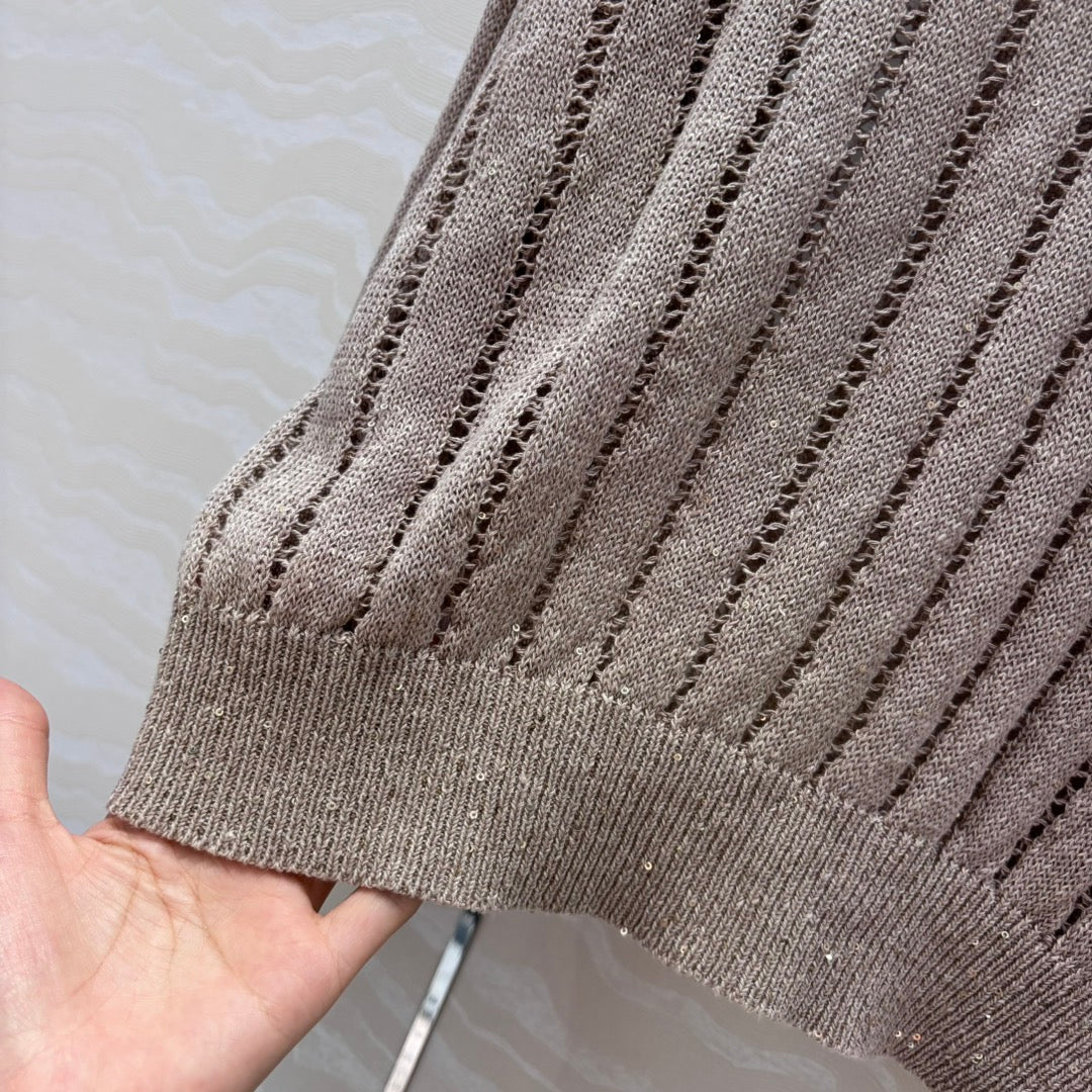 Bru v neck knitted sweater