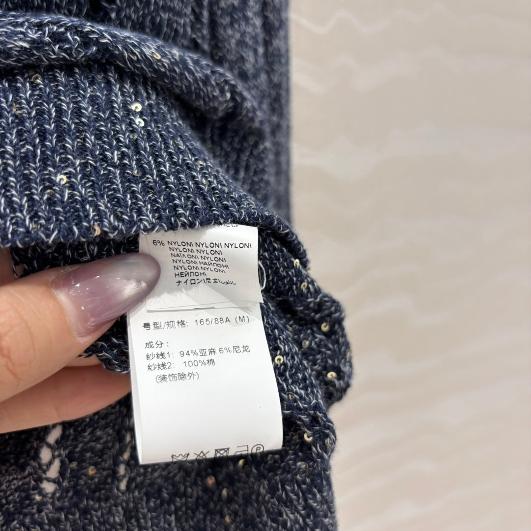 bru 25ss v neck knitted sweater