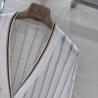 bru 25ss knitted cardigan
