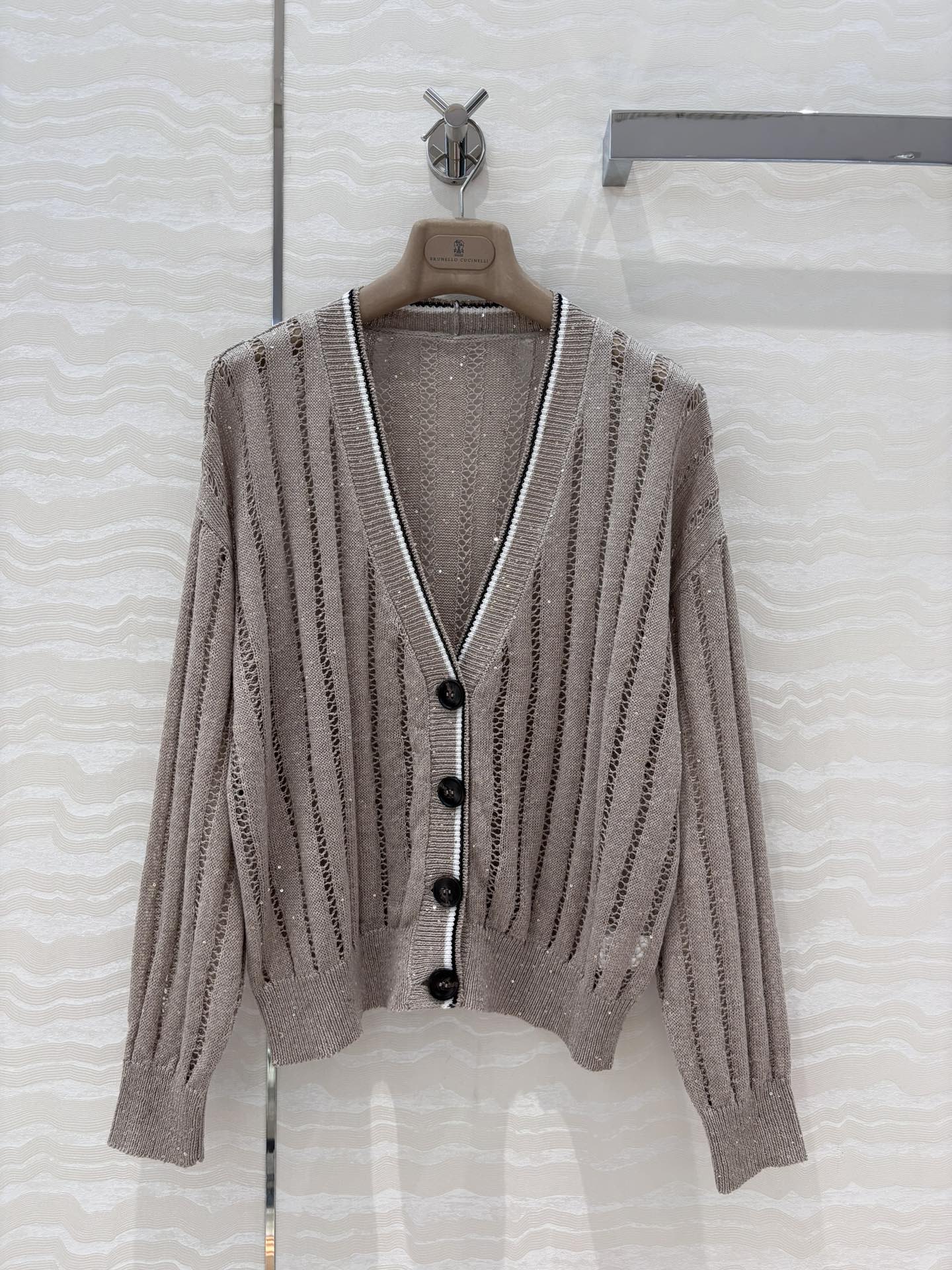 bru 25ss knitted cardigan