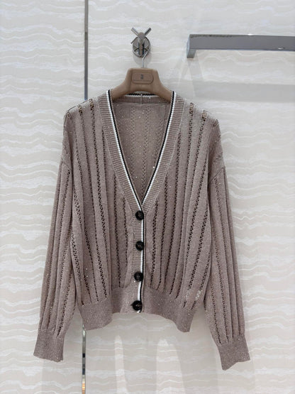bru 25ss knitted cardigan