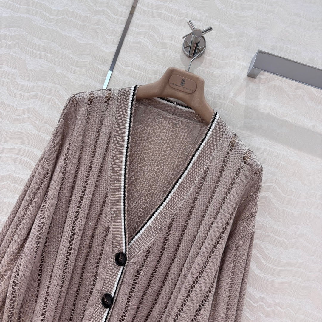 bru 25ss knitted cardigan