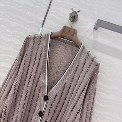 bru 25ss knitted cardigan