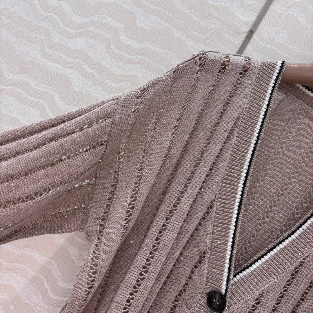 bru 25ss knitted cardigan