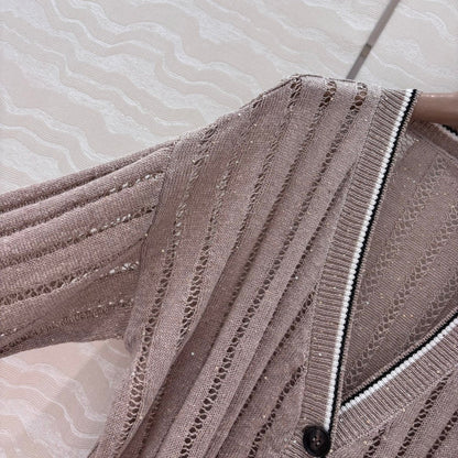 bru 25ss knitted cardigan
