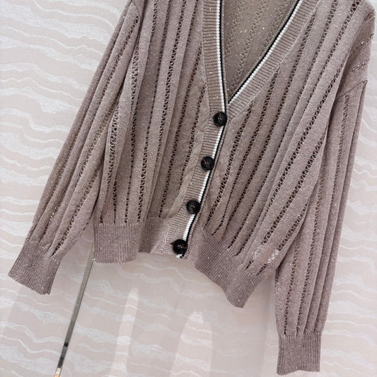bru 25ss knitted cardigan