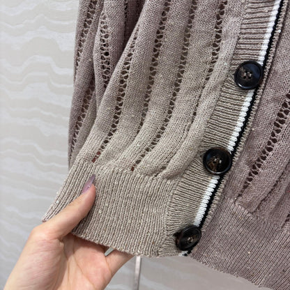 bru 25ss knitted cardigan