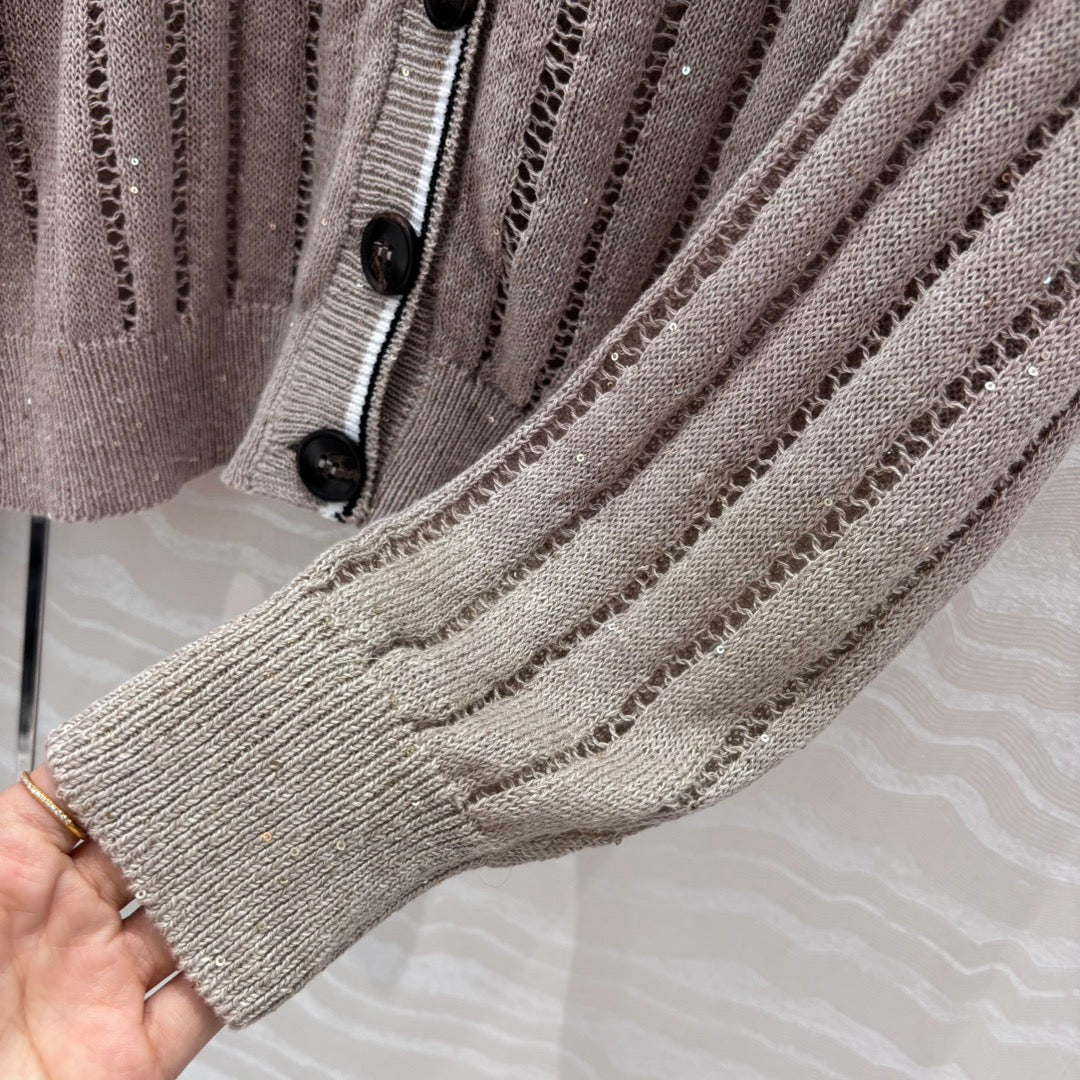 bru 25ss knitted cardigan