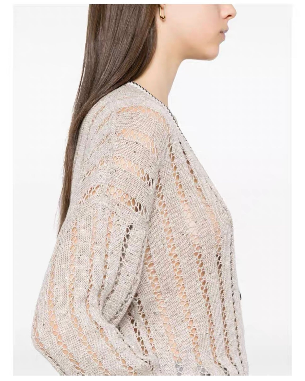bru 25ss knitted cardigan